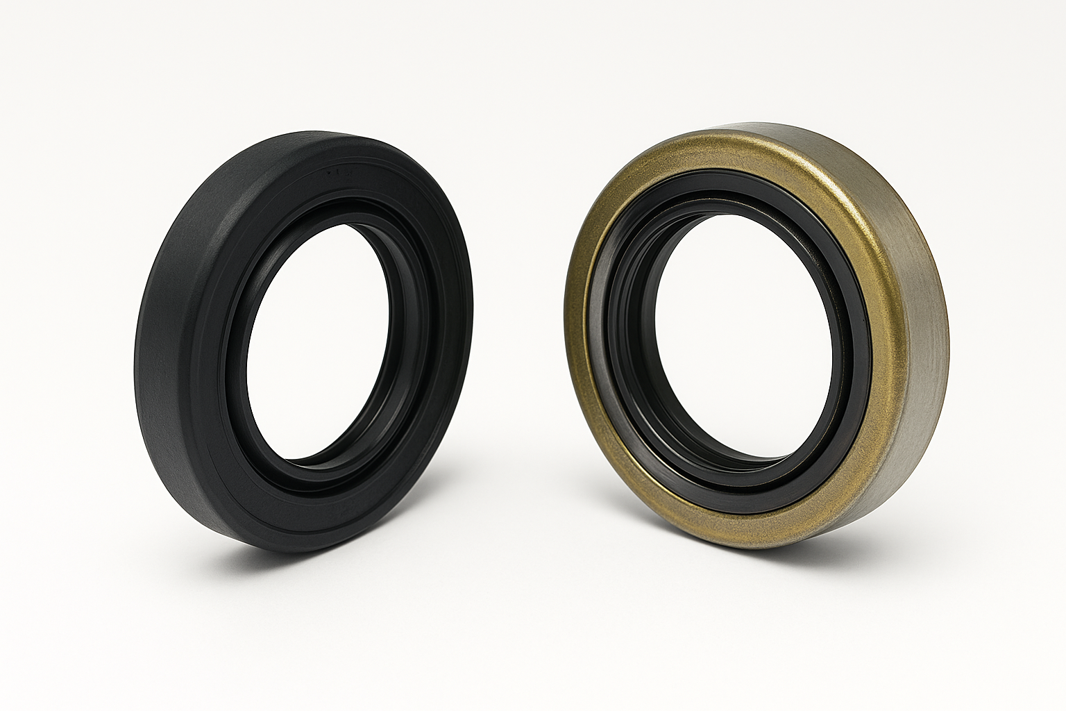 Qual a diferença entre anel retentor de borracha e de metal?