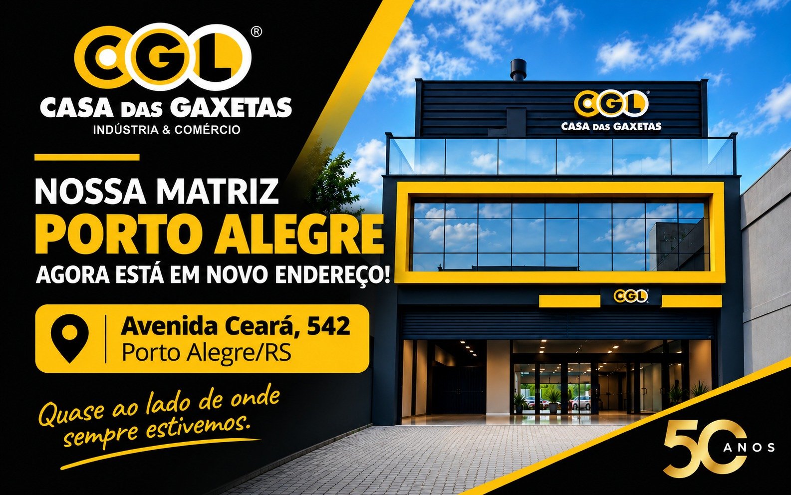Novo endereço - Casa das Gaxetas